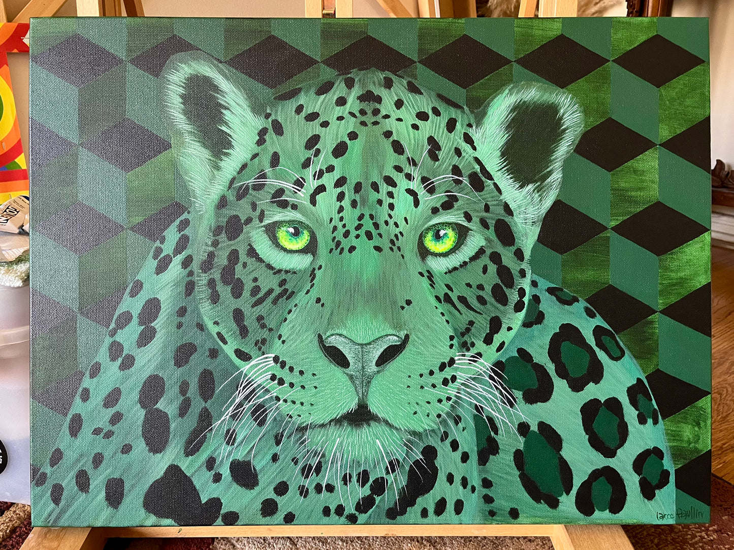 "Emerald Gaze" Original Painting